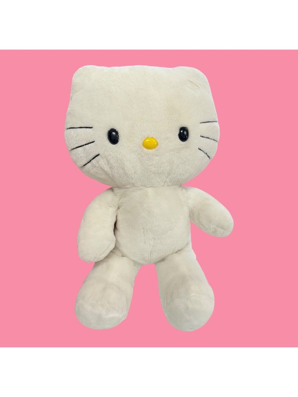 Build-A-Bear Workshop Hello Kitty Plush 18" Soft White Stuffed Plush Toy No Bow
